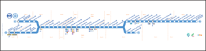 RER B線路線図